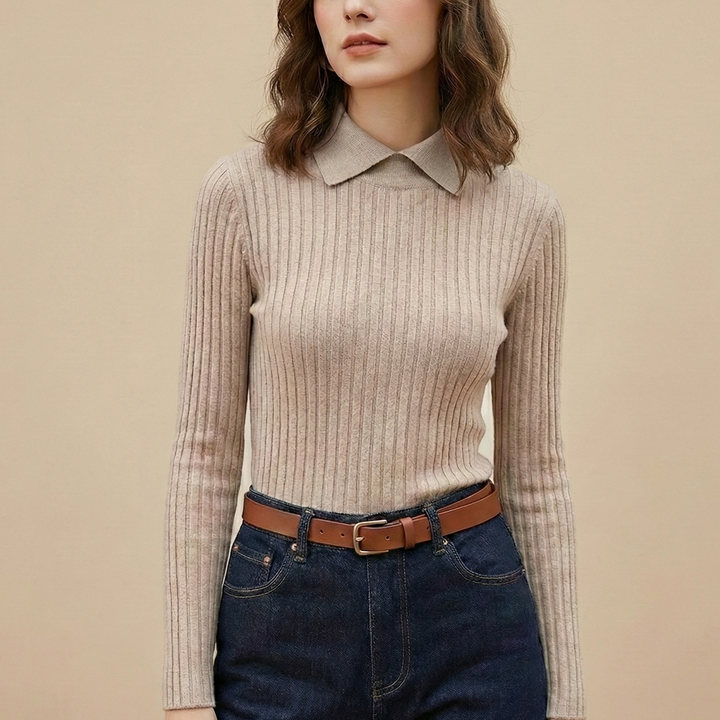 The Bordeaux Collared Knit