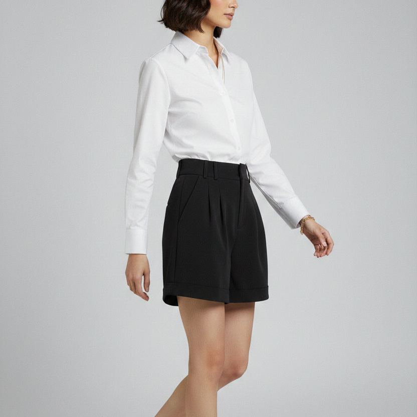 The Clara Pleated Short