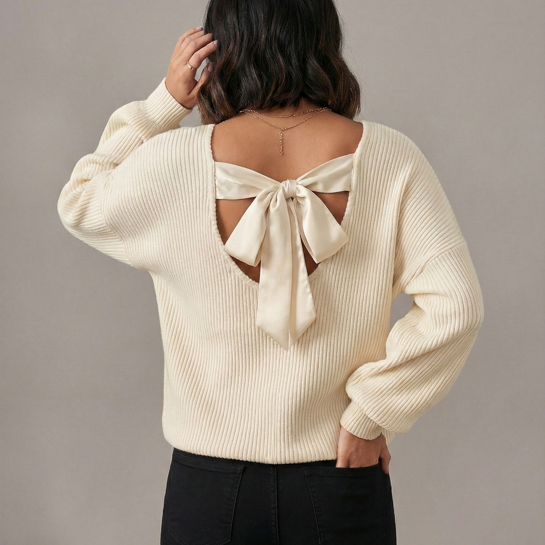 The Ivory Essence V-Neck Knit