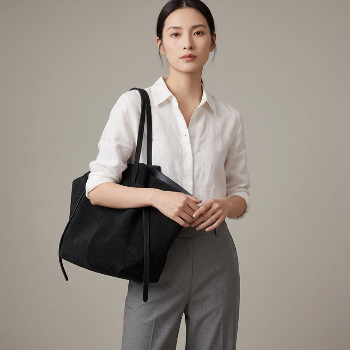 The Sloane Suede Tote