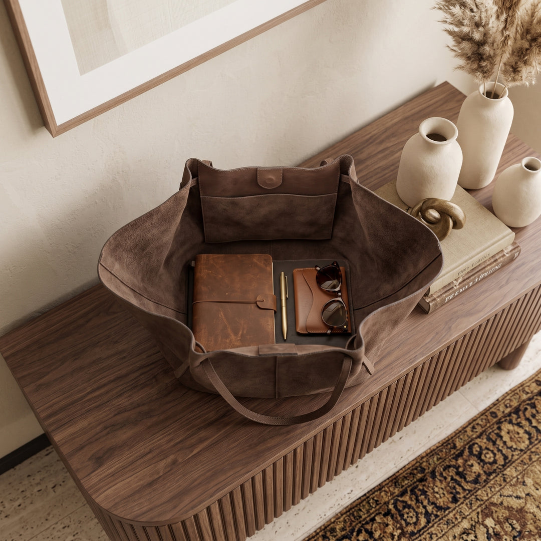 The Sloane Suede Tote