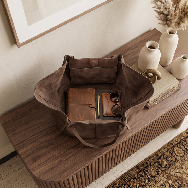The Sloane Suede Tote