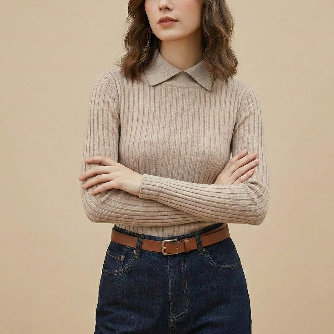 The Bordeaux Collared Knit