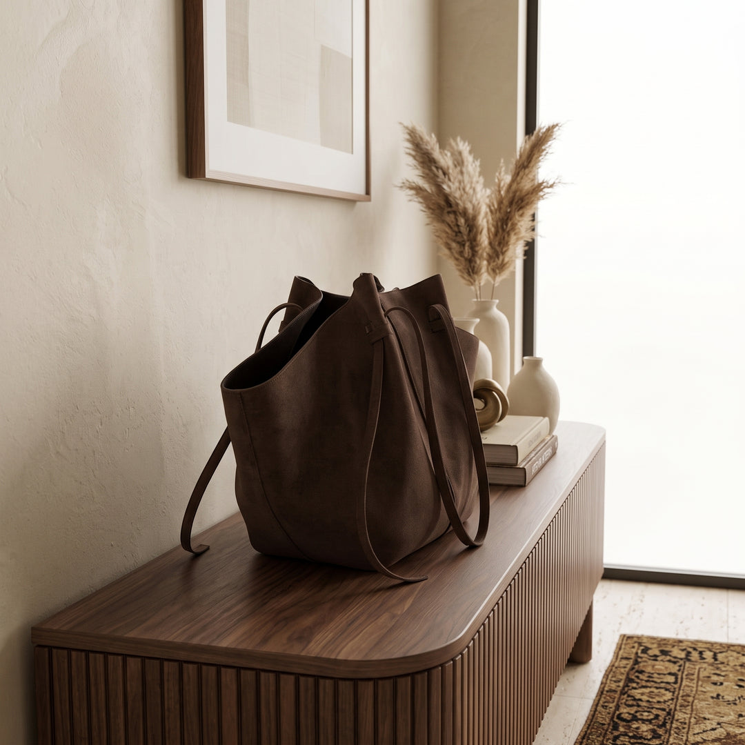 The Sloane Suede Tote