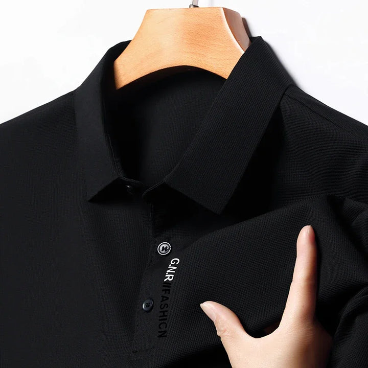 2026 Men's Taupe Short Sleeve Polo Shirt URBANE CLASSIC & FASHION Print Textured Breathable Summer Casual Fashion Tee