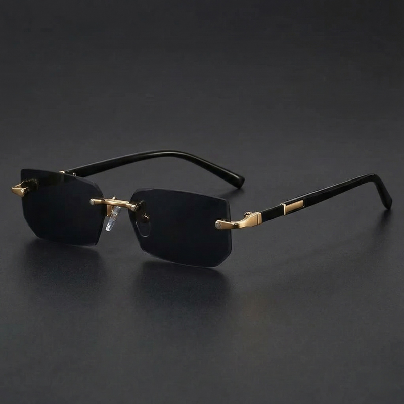 Designer Rimless Frames The Regent Rimless Frames – Maison Walnut