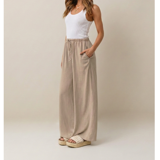 The Solene Linen Trouser