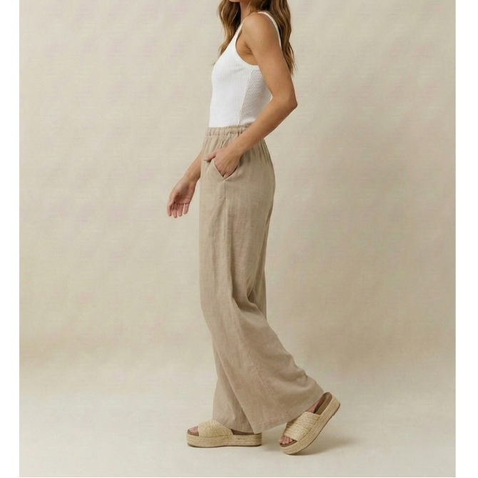 The Solene Linen Trouser