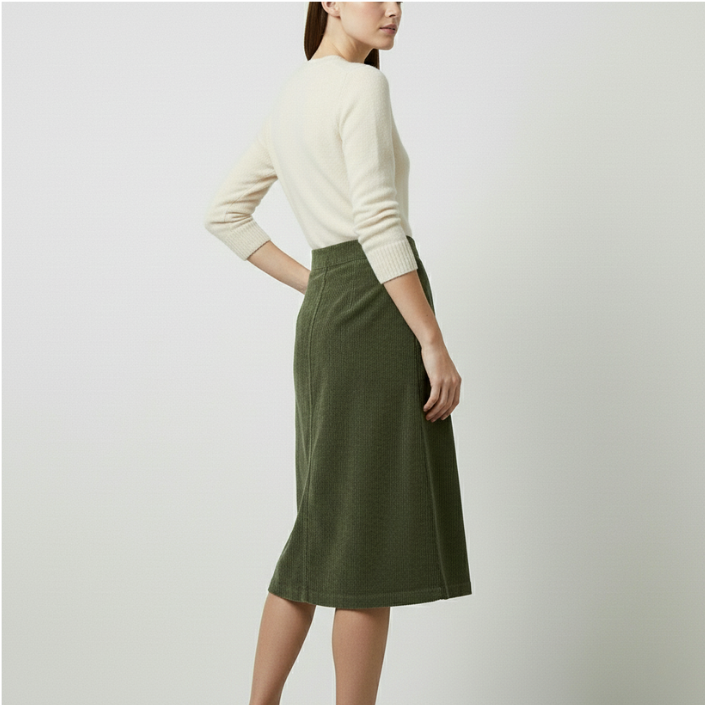 The Willow Corduroy Midi Skirt