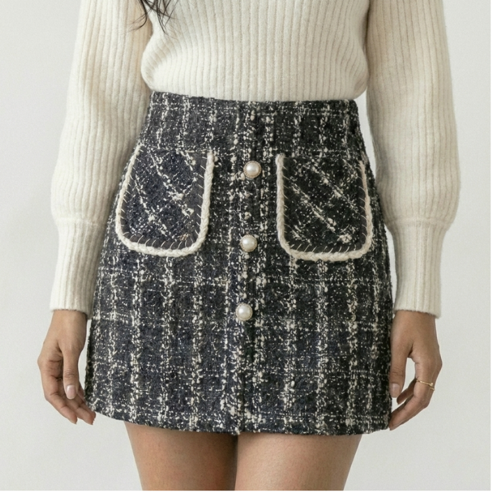 The Genevieve Bouclé Skirt
